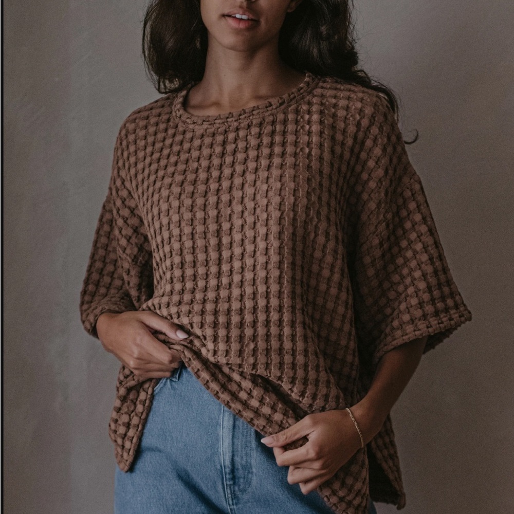 The Simple Folk Brown Textured Two-Piece Set